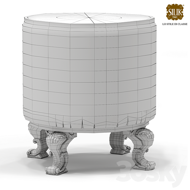Silik Vesta Pouf 3ds Max - thumbnail 2