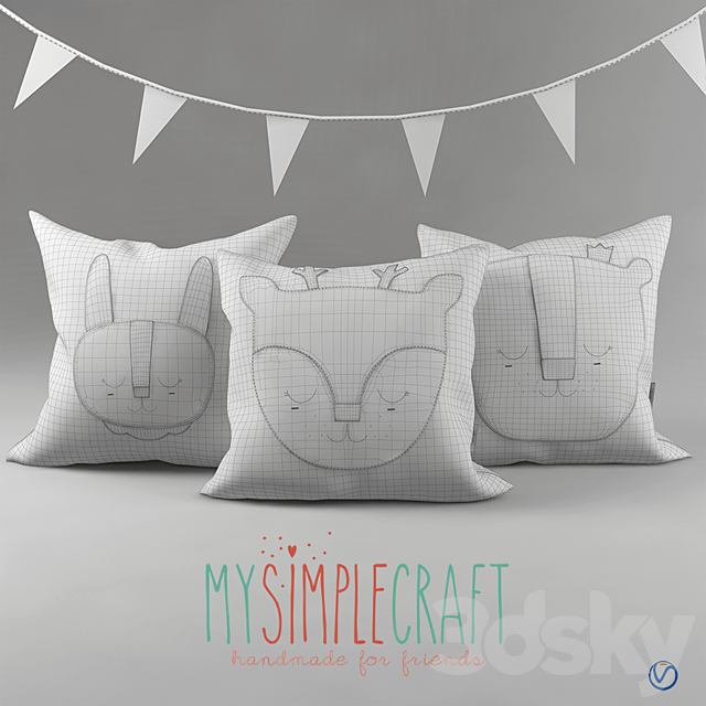 Pillow My Simple Craft 3ds Max - thumbnail 2