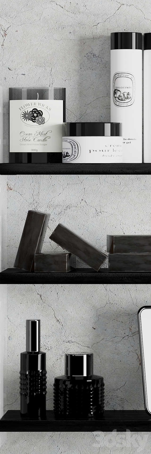 Bathroom set 3 3ds Max - thumbnail 3