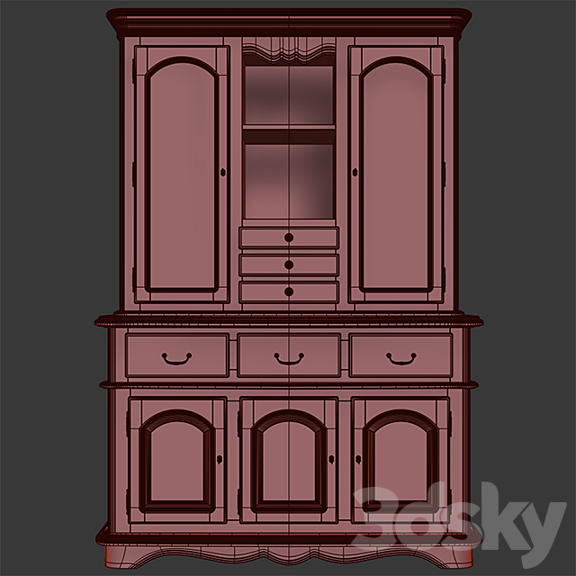 Buffet P03B 3ds Max - thumbnail 3