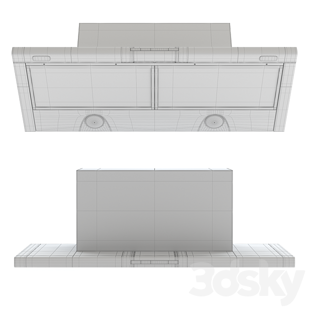 Miele Exhaust 36 DA 3490 3ds Max - thumbnail 2