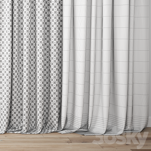 Curtain 71 3ds Max - thumbnail 3