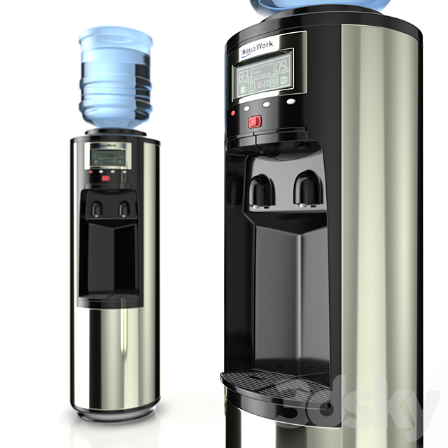 Water cooler Aqua Work HC-66-LN 3ds Max - thumbnail 2