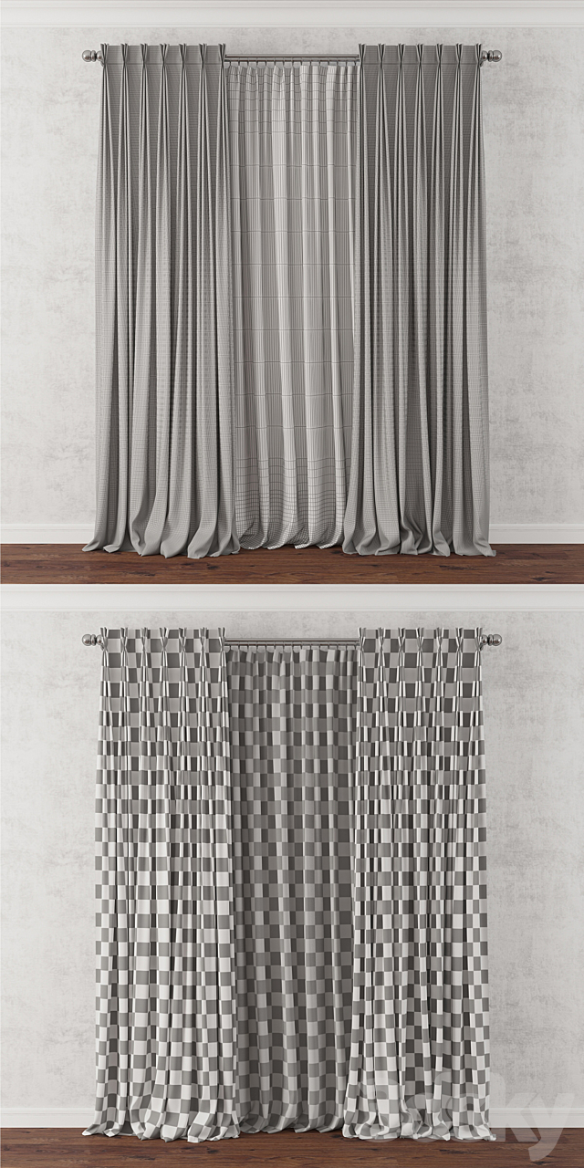 Curtain 20 3ds Max - thumbnail 3