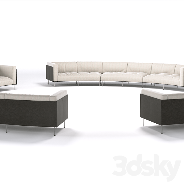 Rod Living Divani 3ds Max - thumbnail 2