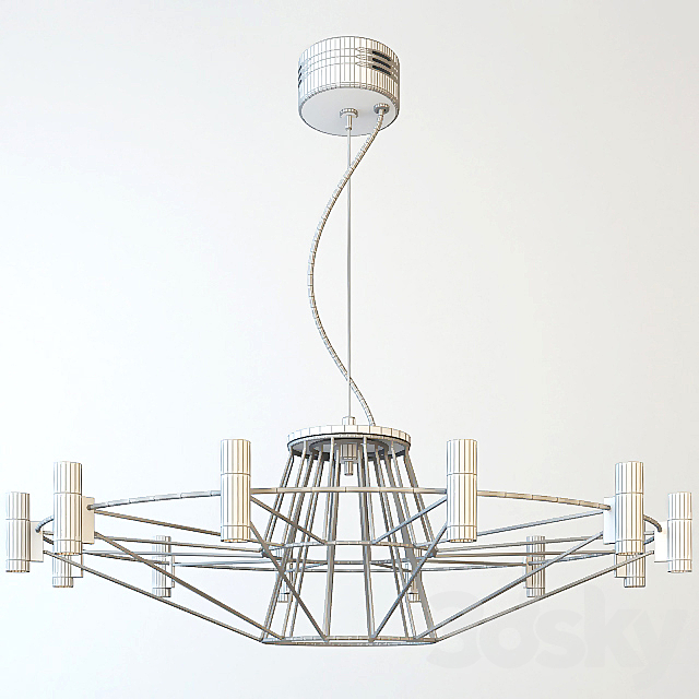 Chandelier Favorite 1638-12P Salute and Favorite 1637-12P Salute 3ds Max - thumbnail 2