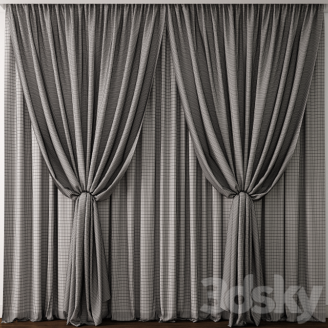 Curtain 20 3ds Max - thumbnail 2