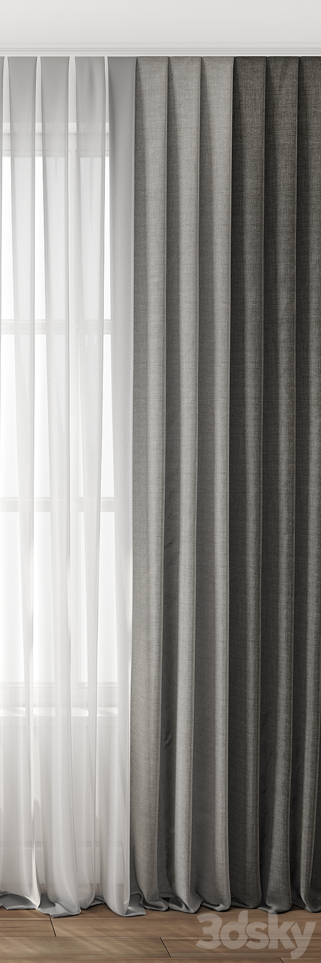 Curtain 84 3ds Max - thumbnail 2