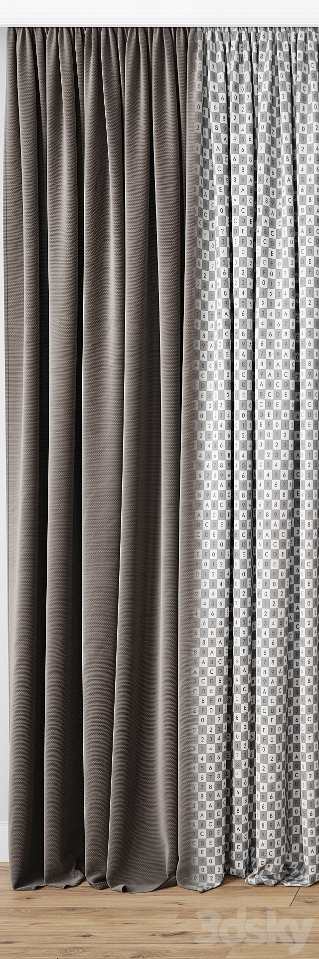 Curtain 86 3ds Max - thumbnail 2