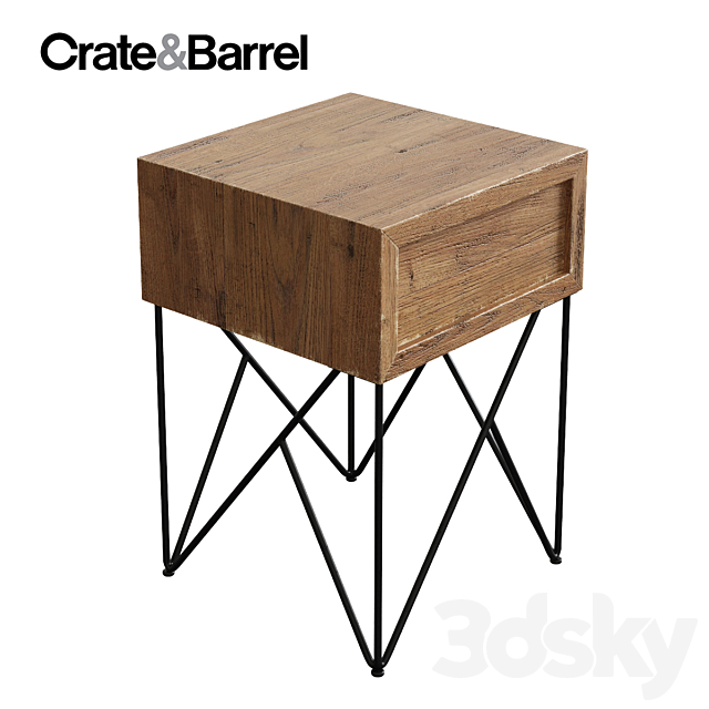 Crate & Barrel _ Dixon SideTable 3ds Max - thumbnail 2