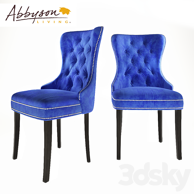 Abbyson Living Versailles Dining Chair 3ds Max - thumbnail 2