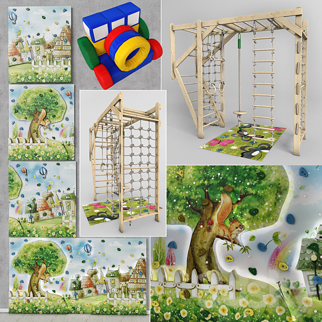 Children’s playground “Basic Tale” 3ds Max - thumbnail 3
