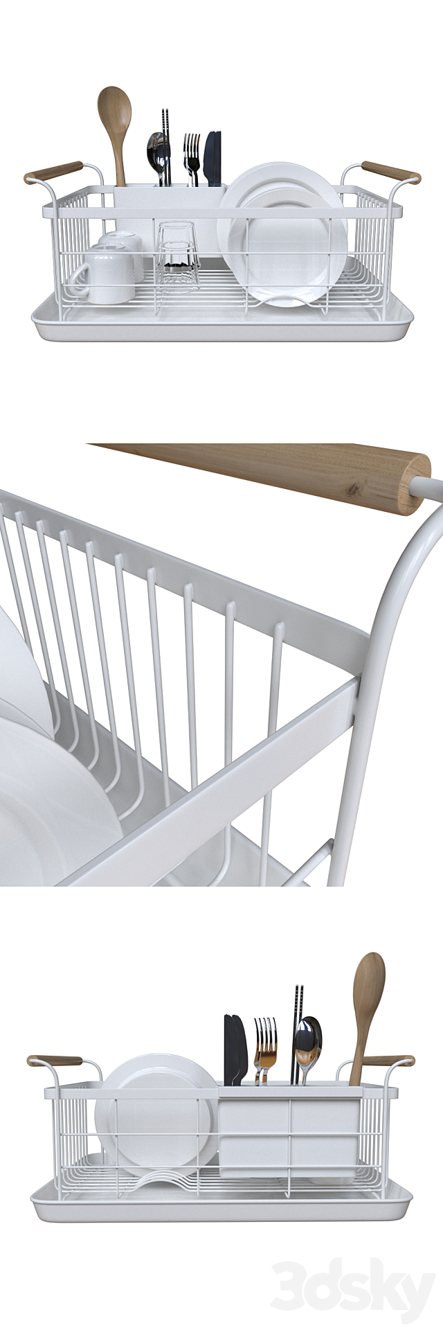 Dish rack 3ds Max - thumbnail 2