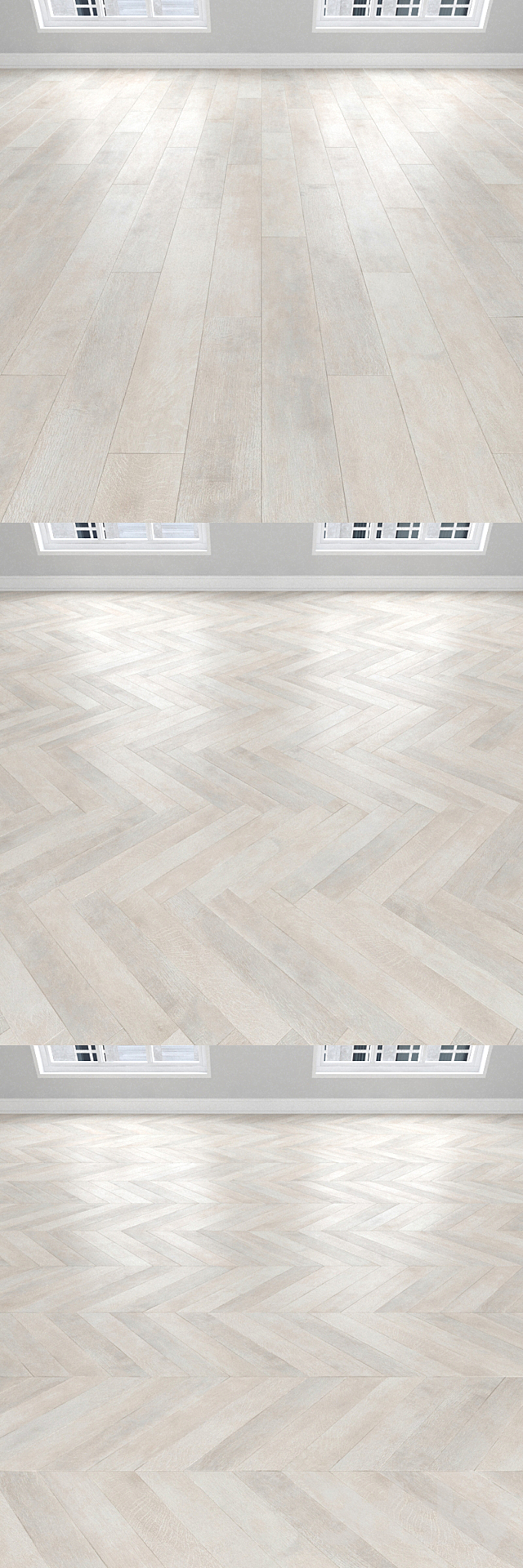 Parquet Oak is rocky 3 kinds: herringbone linear chevron. 3ds Max - thumbnail 2