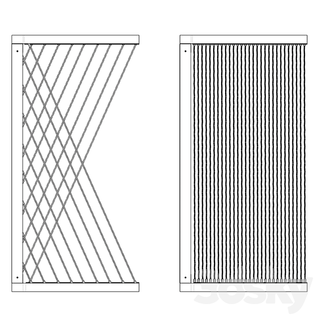 Wall set decor | 6 3ds Max - thumbnail 3