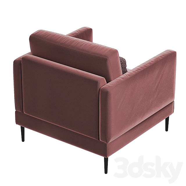 Mesonica Arm chair “Anton” 3ds Max - thumbnail 3