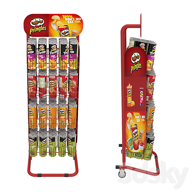 Pringles stand 3ds Max - thumbnail 2