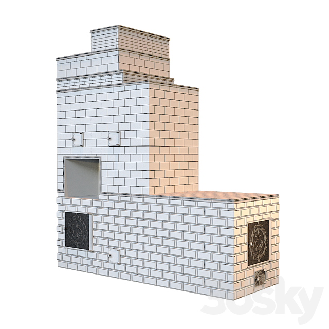 Kerama Marazzi stove 3ds Max - thumbnail 2