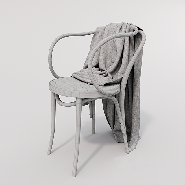 Viennese chair 3ds Max - thumbnail 2