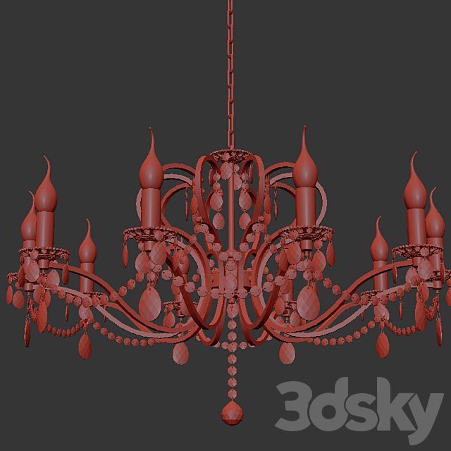 Chandelier Pisani E 1.1.10.601 G 3ds Max - thumbnail 2
