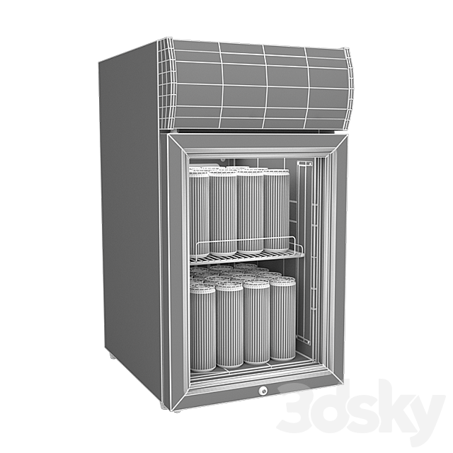 Red bull mini bar 3ds Max - thumbnail 3