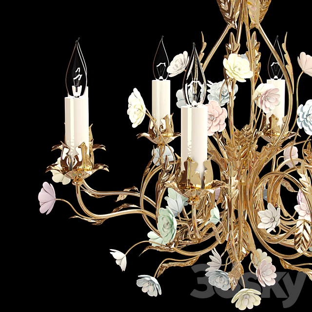 Bagues Paris Chandelier 4924 3ds Max - thumbnail 2