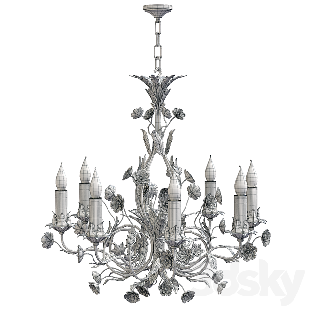 Bagues Paris Chandelier 4924 3ds Max - thumbnail 3