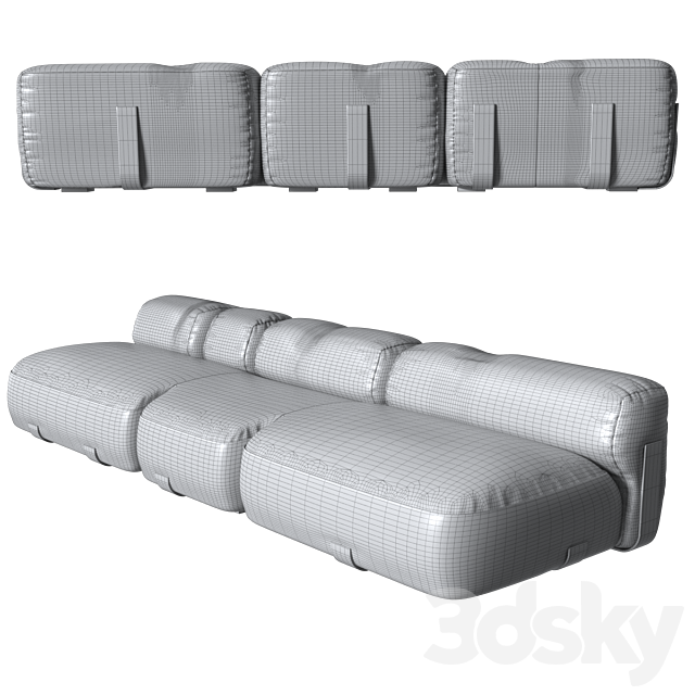 Vincenzo De Cotiis Sofa DC0705A 3ds Max - thumbnail 2