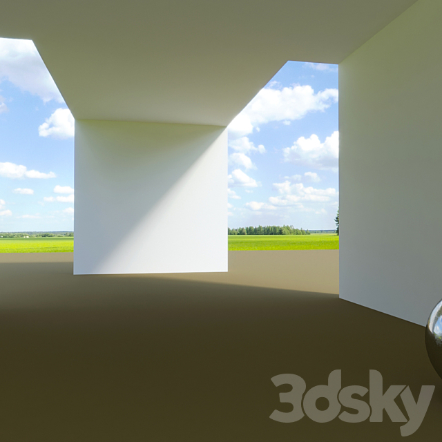 HDRi on the edge of the forest 3ds Max - thumbnail 3