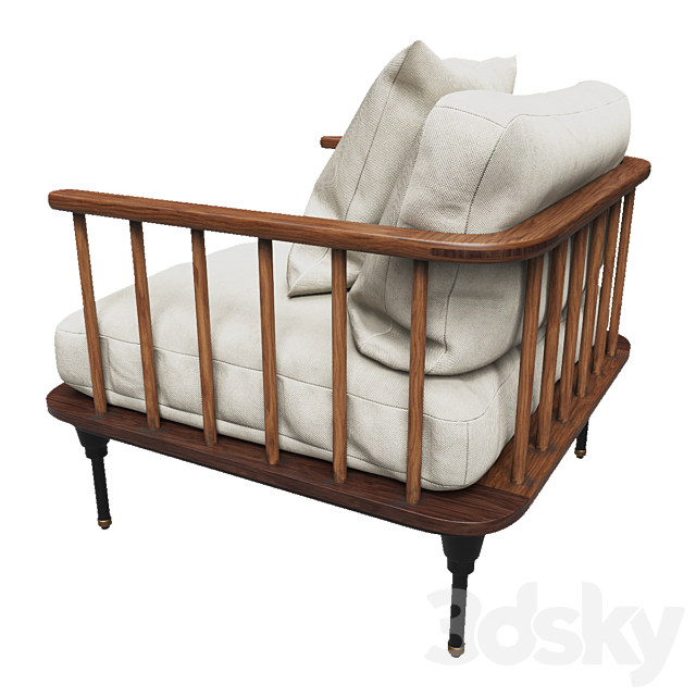 Distrikt Single Seat Sofa 3ds Max - thumbnail 2