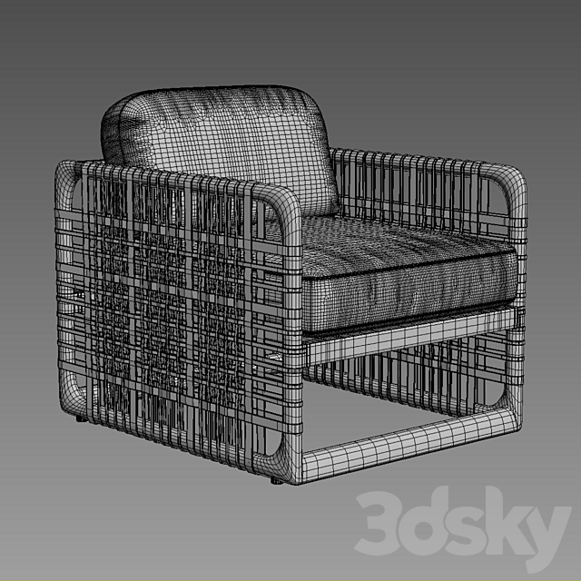 COLOMBIER CHAIR 3ds Max - thumbnail 3