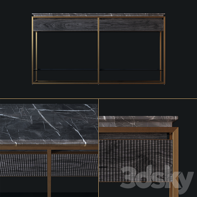 Visionnaire Banner Console 3ds Max - thumbnail 2