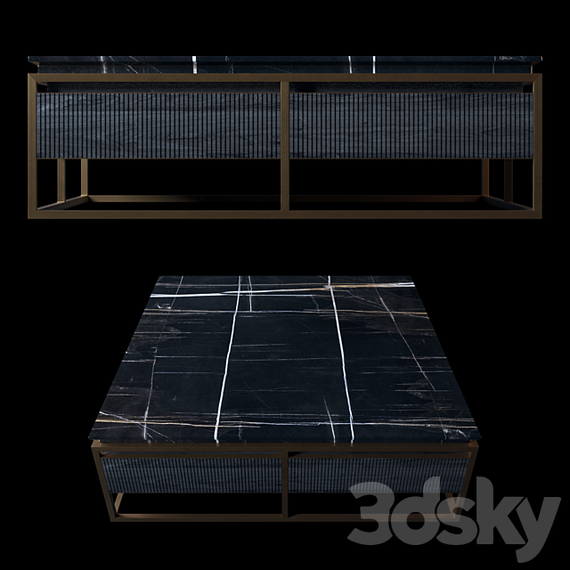 Visionnaire Banner Coffee Tables 3ds Max - thumbnail 2