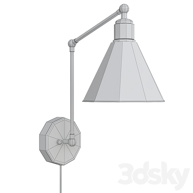 Wall mounted IKEA lamps 3ds Max - thumbnail 2