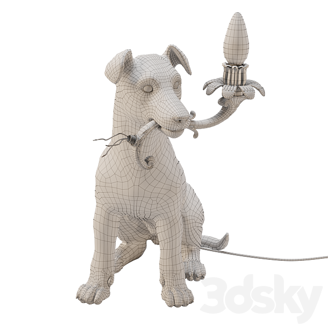 5 MINUTES ALONE … (Dog lamp) 3ds Max - thumbnail 3