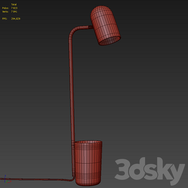 Northern buddy table lamp 3ds Max - thumbnail 3