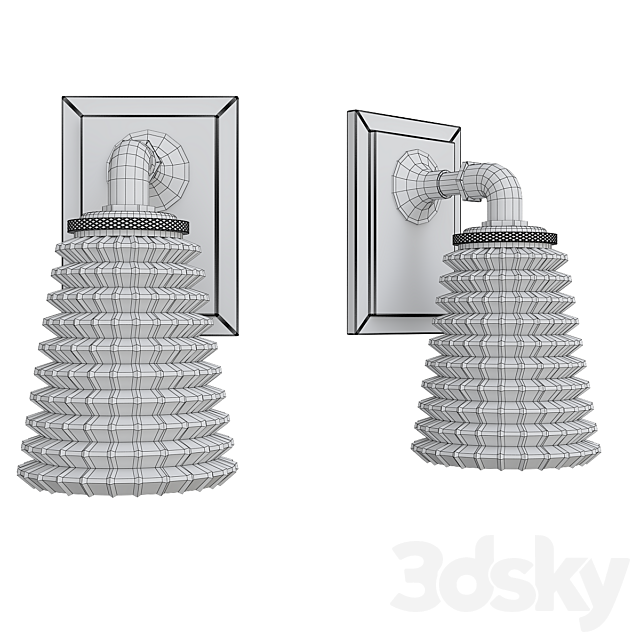 Wall lamp 3ds Max - thumbnail 2
