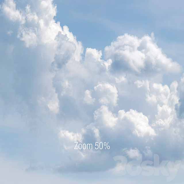 Clouds over green field 3ds Max - thumbnail 2