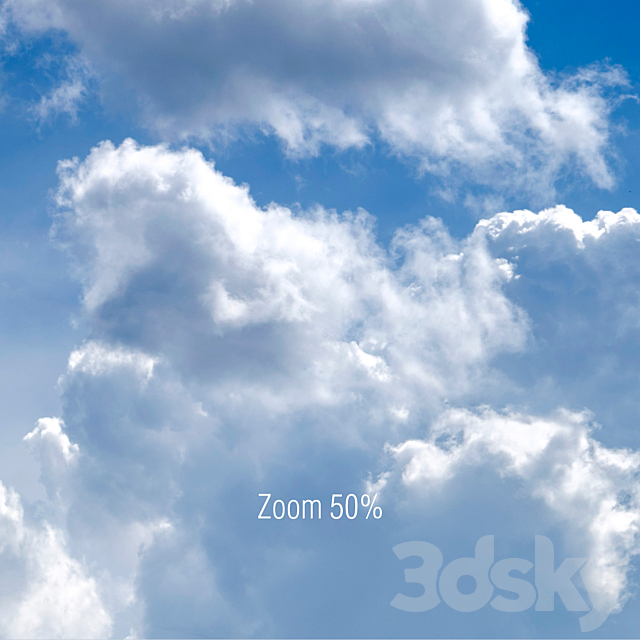 Clouds over green field 3ds Max - thumbnail 3
