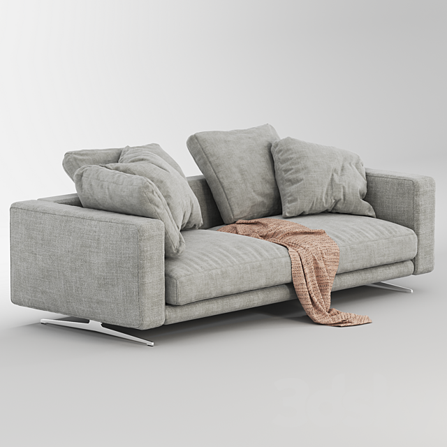 Flexform Sofa CAMPIELLO 3ds Max - thumbnail 2