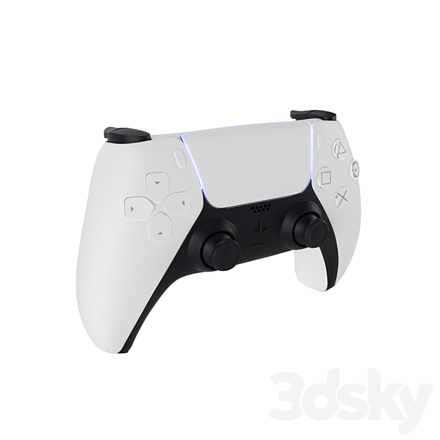 PS5 Sony PlayStation 5 game console 3ds Max - thumbnail 3