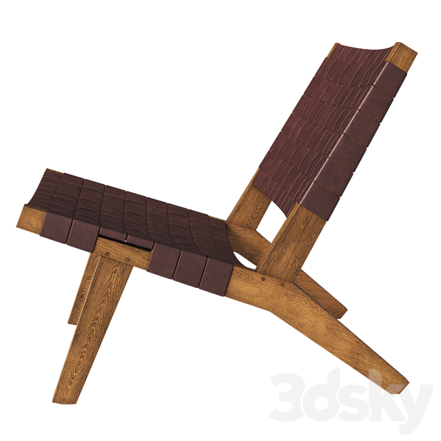 DE LA ESPADA 128 Lounge Chair 3ds Max - thumbnail 3