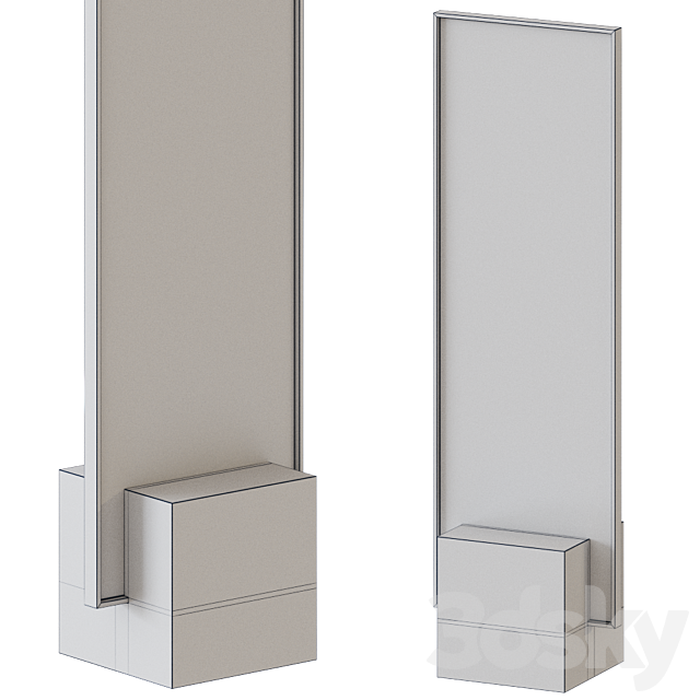 COEXIST STANDING MIRROR 3ds Max - thumbnail 2