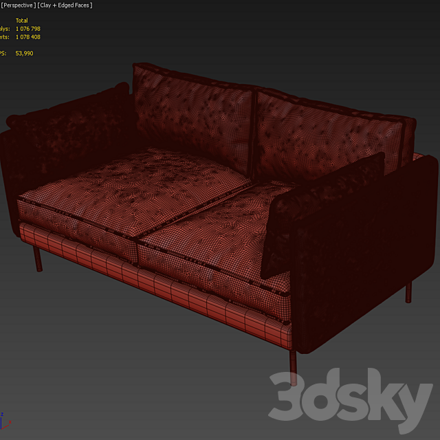 Sofa By Pols Potten 3ds Max - thumbnail 3