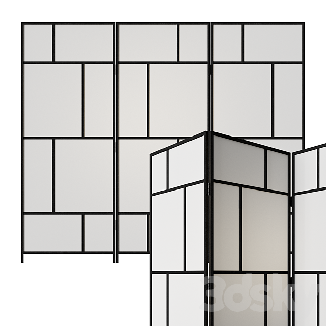 RISOR Partition IKEA 3ds Max - thumbnail 2
