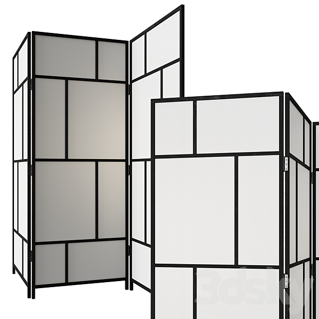 RISOR Partition IKEA 3ds Max - thumbnail 3