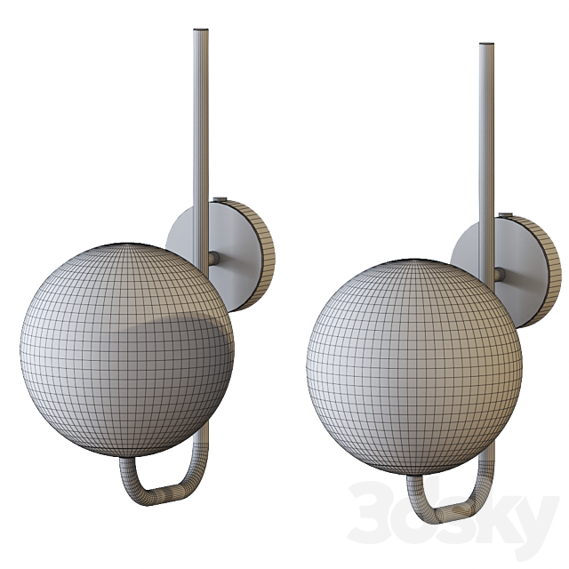 Eichholtz Wall Lamp Lipari 3ds Max - thumbnail 2