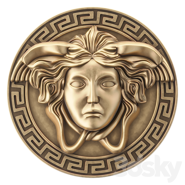 Versace logo 3ds Max - thumbnail 3