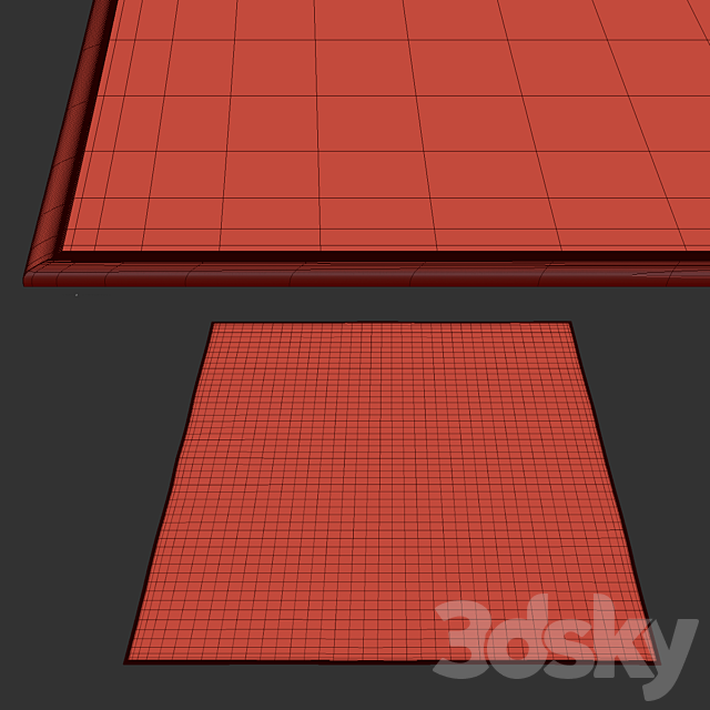 Macramé Wool Rug 3ds Max - thumbnail 2