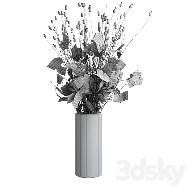 Autumn bouquet 3ds Max - thumbnail 3